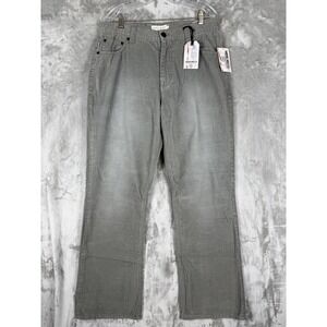 Marc Moto Jacob Corduroy Pants Gun Powder Gray Bootcut Mens Size 34W X 32L